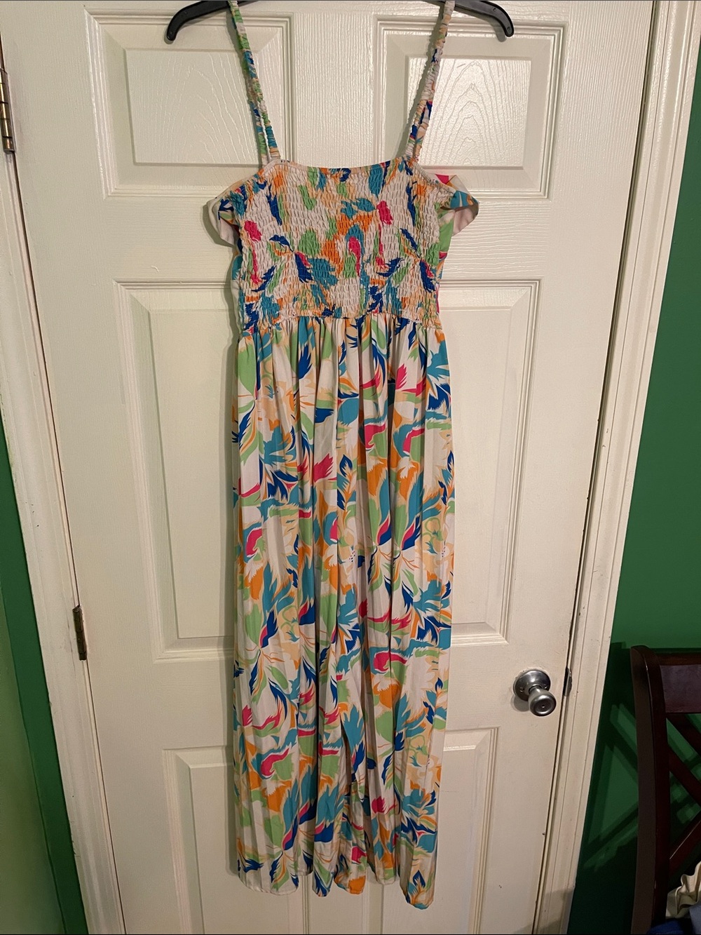 Wide-Leg Floral-Print Jumpsuit in Multi - Picture 2 of 7